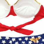 Wonder Woman Bandeau Cheeky Short Bikini Swimsuit