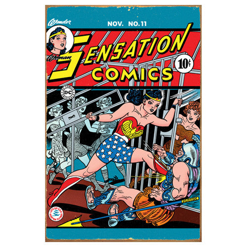 Wonder Woman Comic Tin Sign