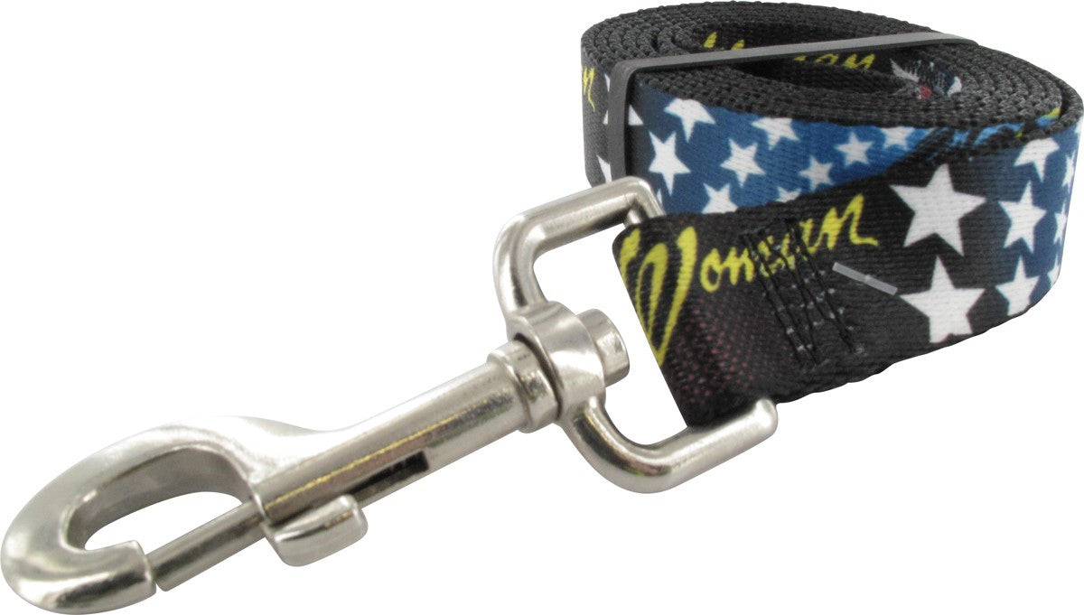 Wonder Woman Face and Stars Pet Leash
