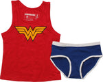 Wonder Woman Logo Primary Youth Tank Pajama Set