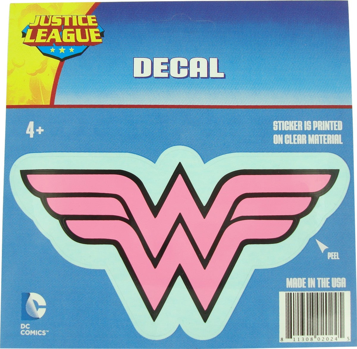 Wonder Woman Pink Logo Vinyl Decal Sticker
