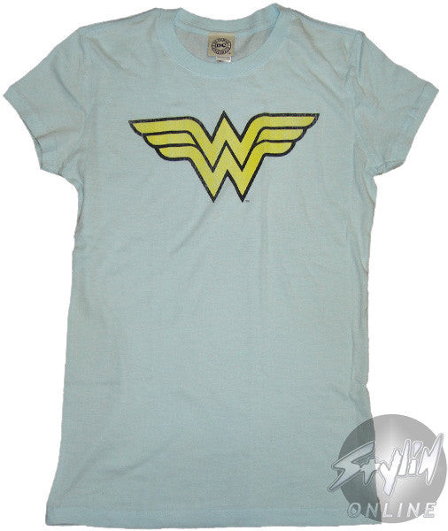 Wonder Woman Symbol Vintage Juniors T-Shirt