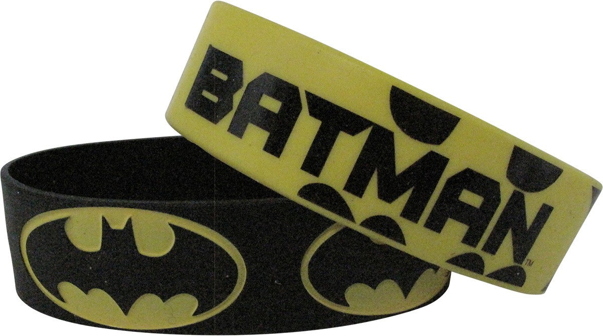 Batman Logos Action Rubber Wristband Set