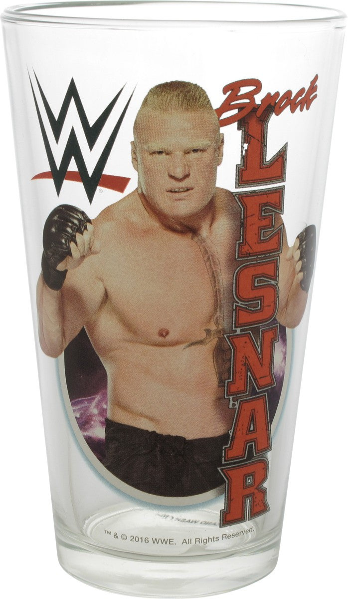 WWE Brock Lesnar Pint Glass
