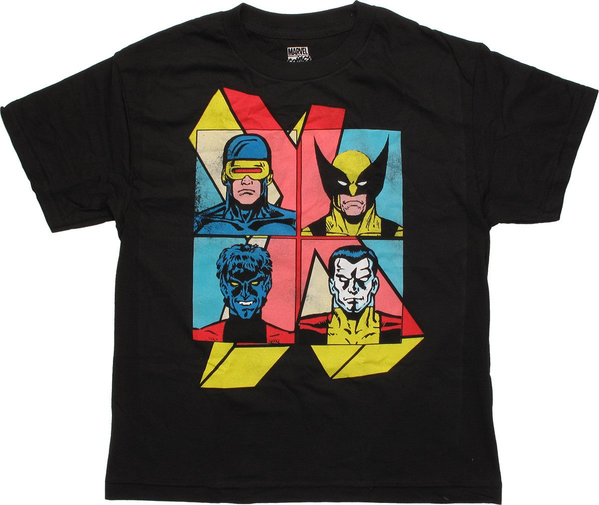 X Men Heroes Squares X Logo Youth T-Shirt