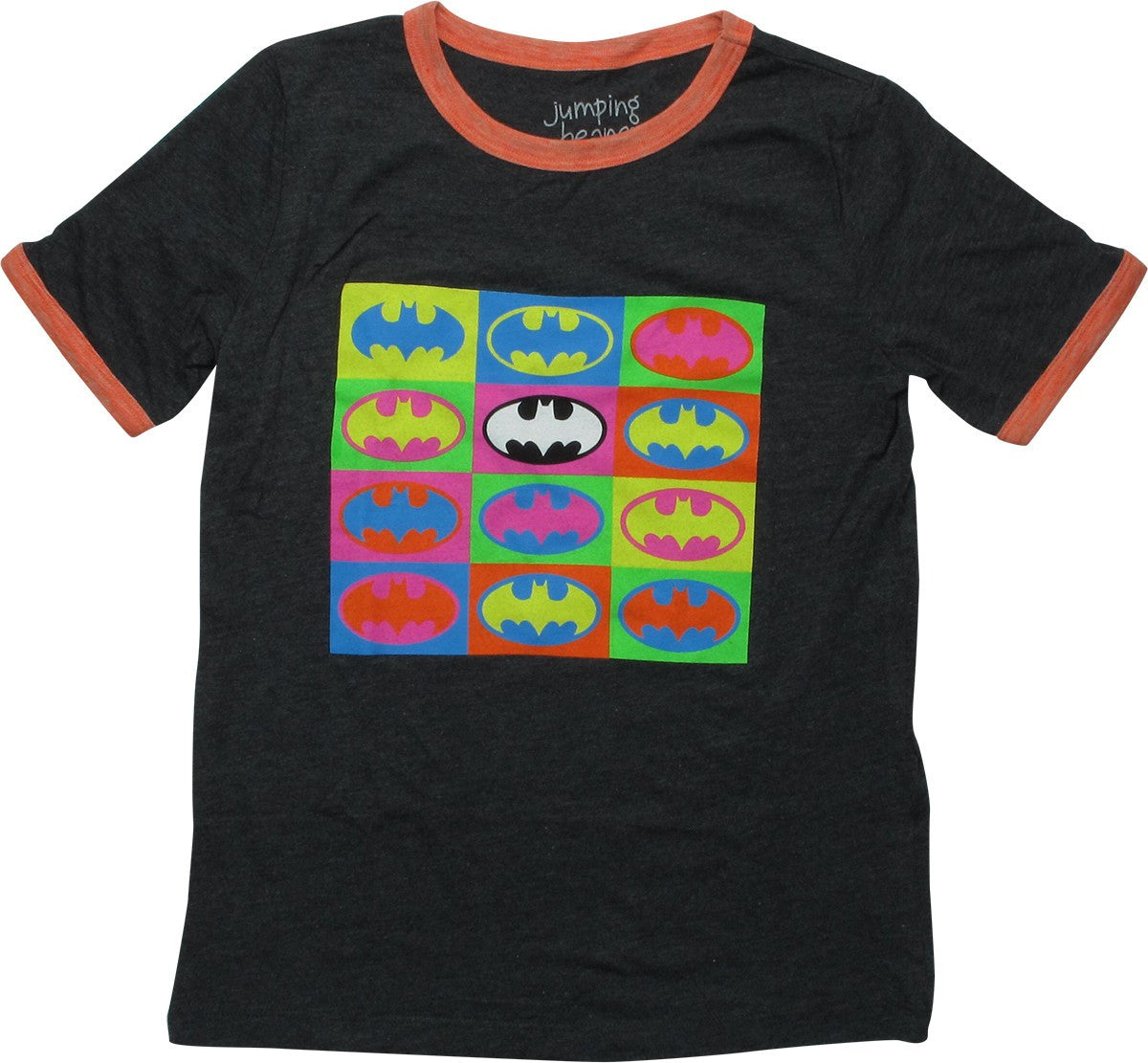 Batman Logo Pop Art Squares Youth T-Shirt