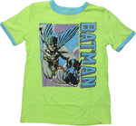 Batman Rope Swing Acid Green Youth T-Shirt