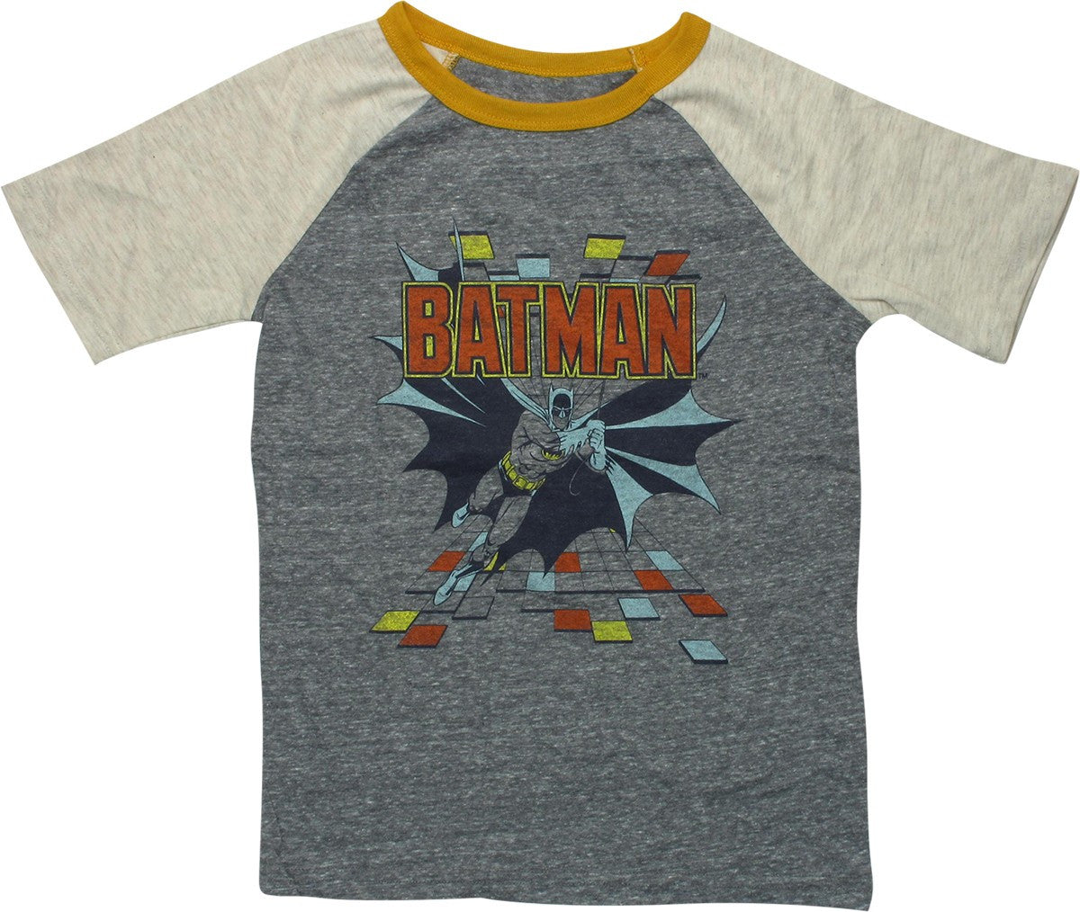 Batman Vintage Disco Raglan Youth T-Shirt