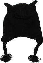 Batgirl Logo Ear Tasseled Laplander Youth Beanie
