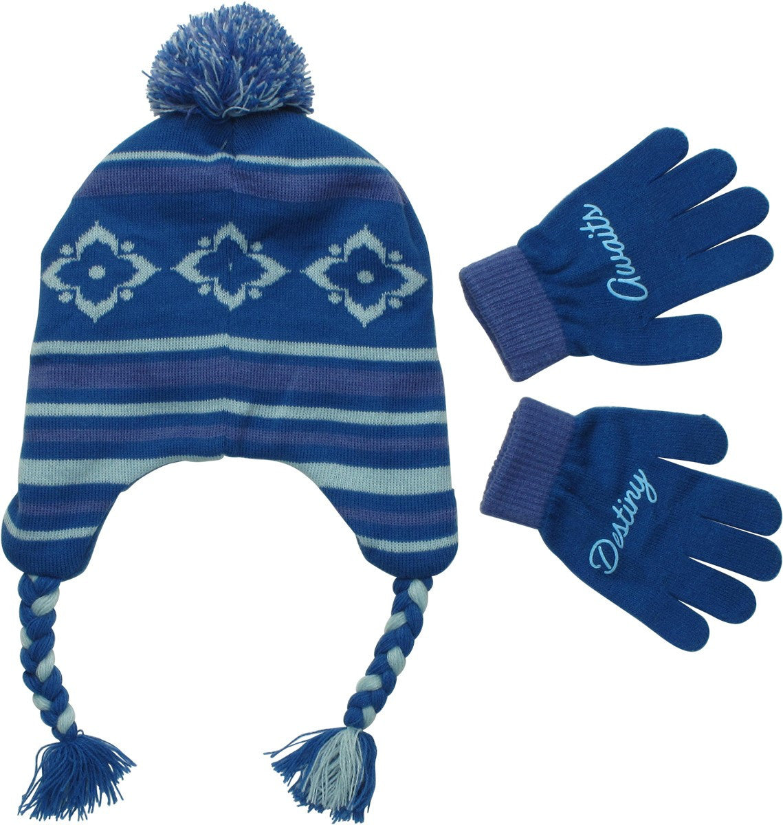 Frozen Elsa Destiny Awaits Youth Beanie Gloves Set