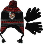 Super Mario Pom Laplander Youth Beanie Gloves Set
