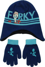 Toy Story 4 Forky Blue Youth Beanie Gloves Set