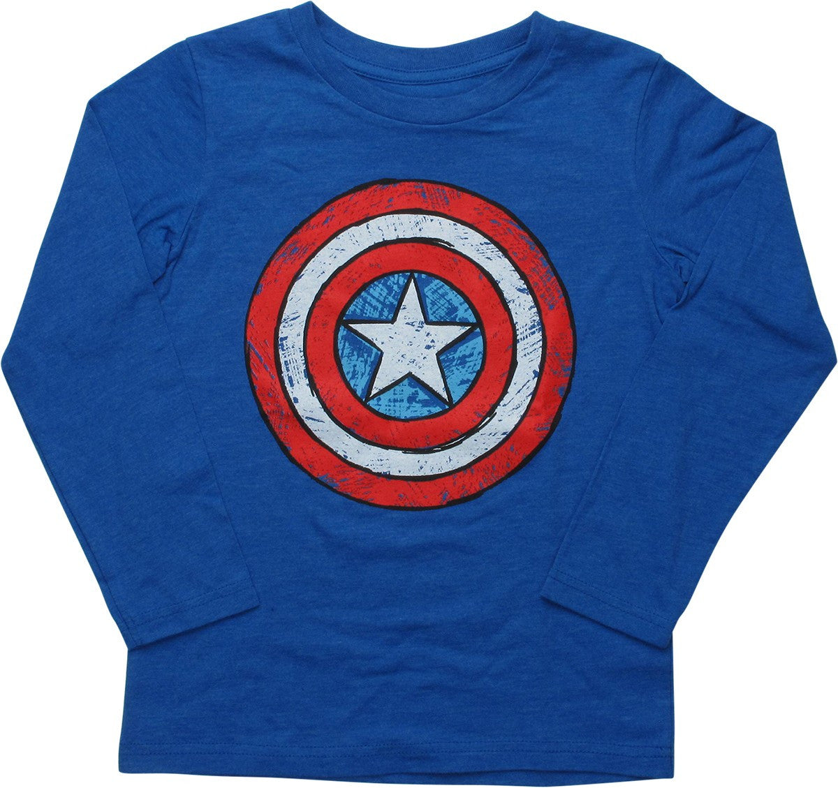 Captain America Crayon Logo Youth T-Shirt