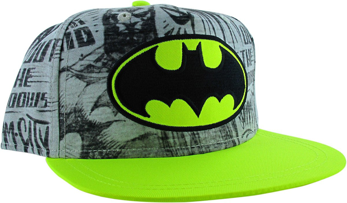 Batman Logo Graffiti Quotes Snapback Youth Hat
