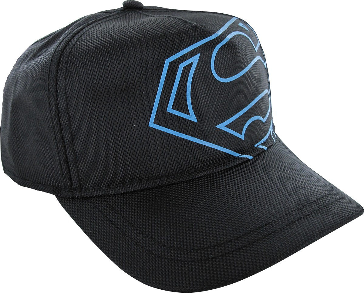 Superman Blue Logo Snapback Black Youth Hat