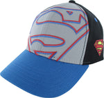 Superman Oversized Logo Snapback Youth Hat