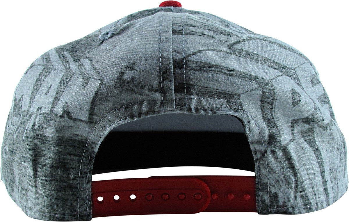 Superman Sketch Gray Red Bill Snapback Youth Hat