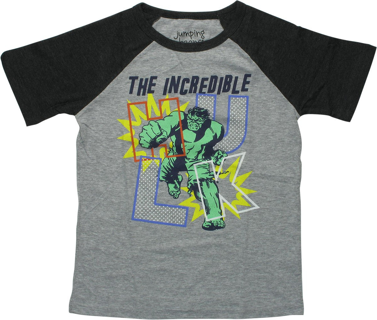 Hulk Incredible Punch Raglan Youth T-Shirt