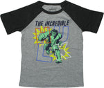 Hulk Incredible Punch Raglan Youth T-Shirt