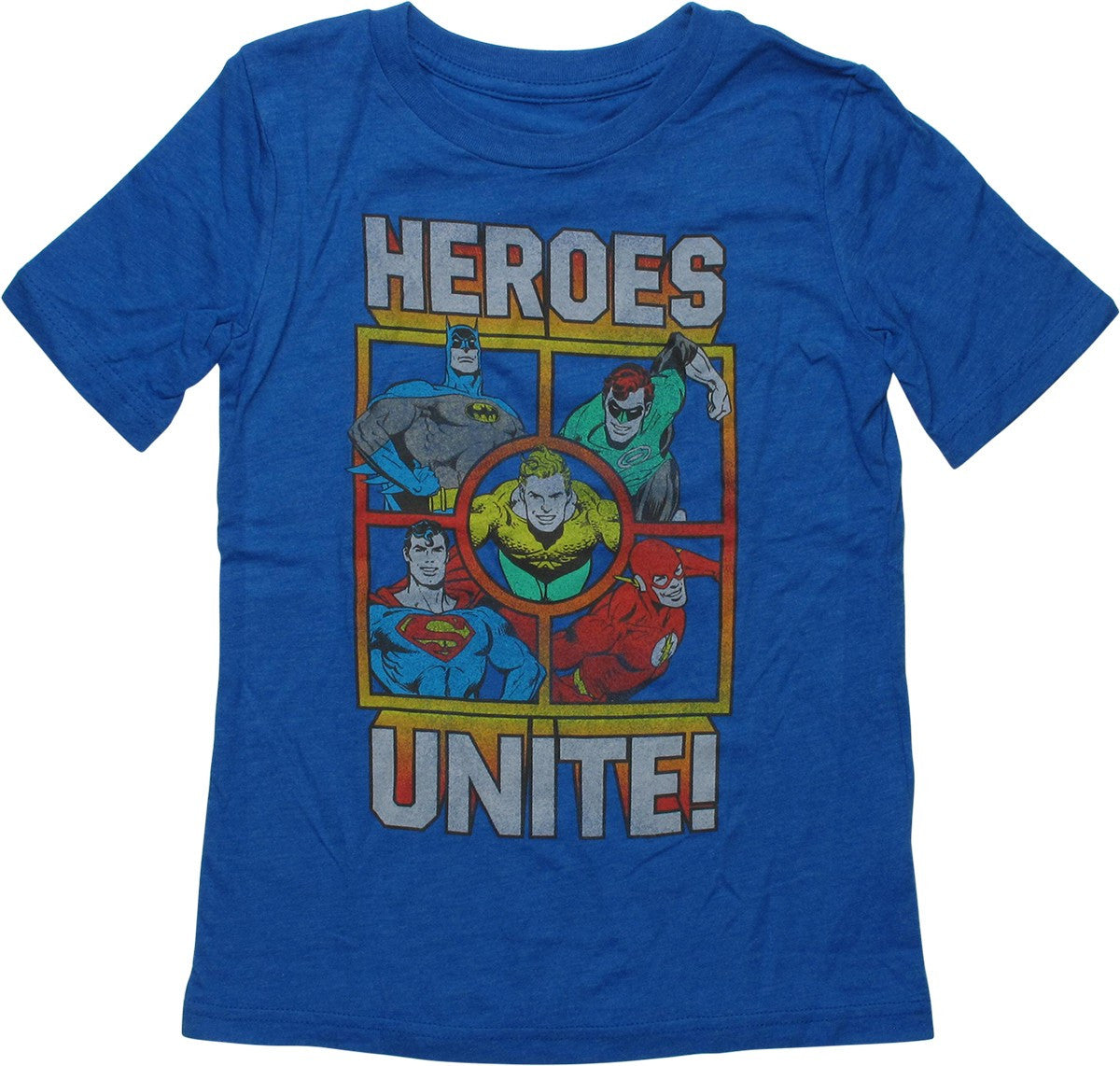 Justice League Heros Unite Youth T-Shirt