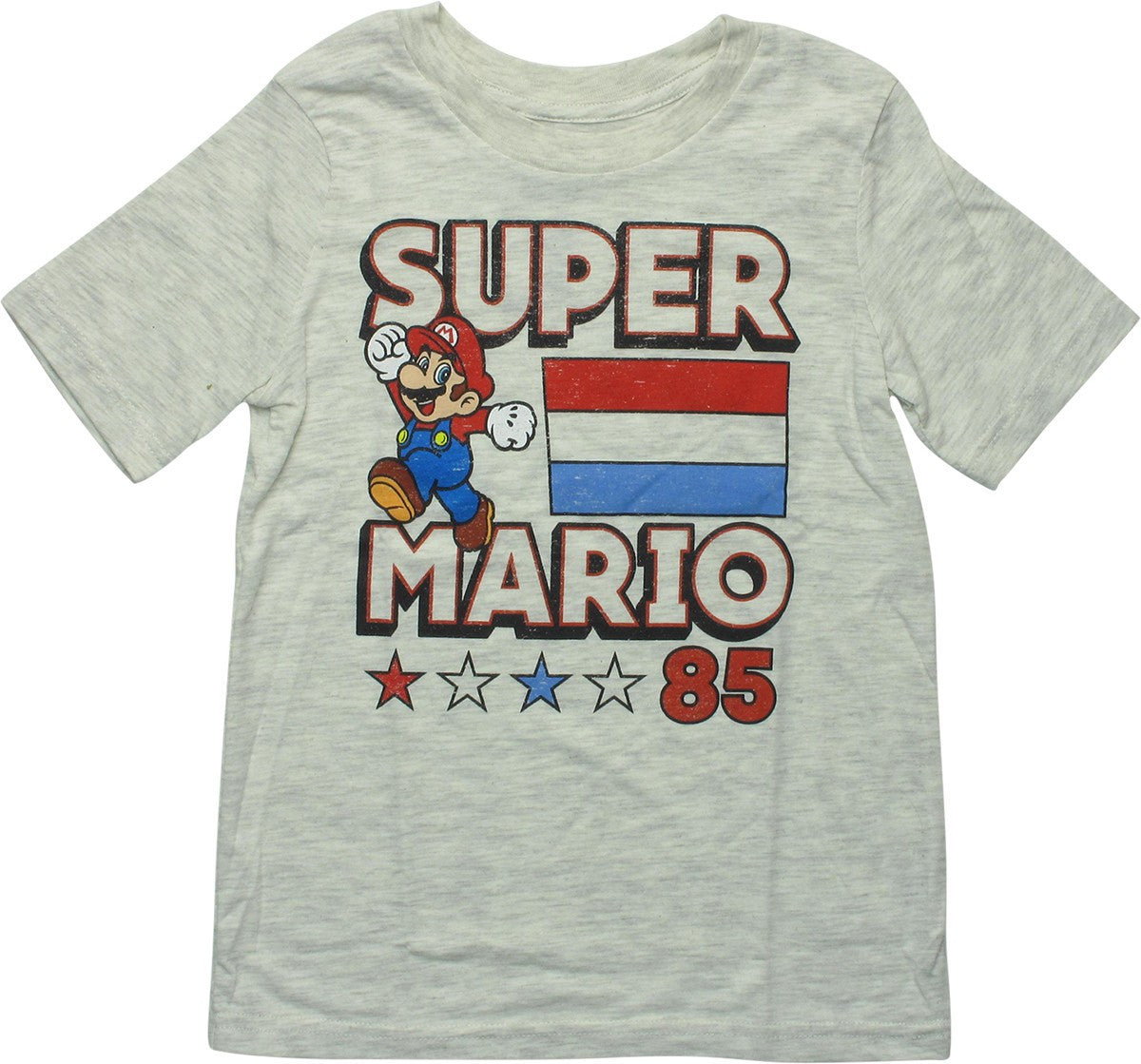 Mario Stars Stripes 85 Run Youth T-Shirt