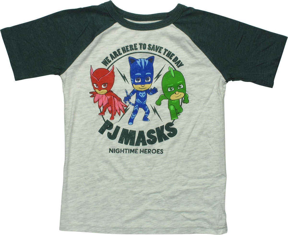 Pj Masks Save The Day Raglan Youth T-Shirt