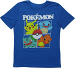 Pokemon First Starters Square Youth T-Shirt