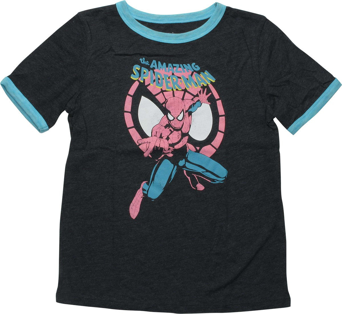 Spiderman Amazing Web Face Youth T-Shirt