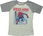 Spiderman Vintage Panel Swing Youth T-Shirt