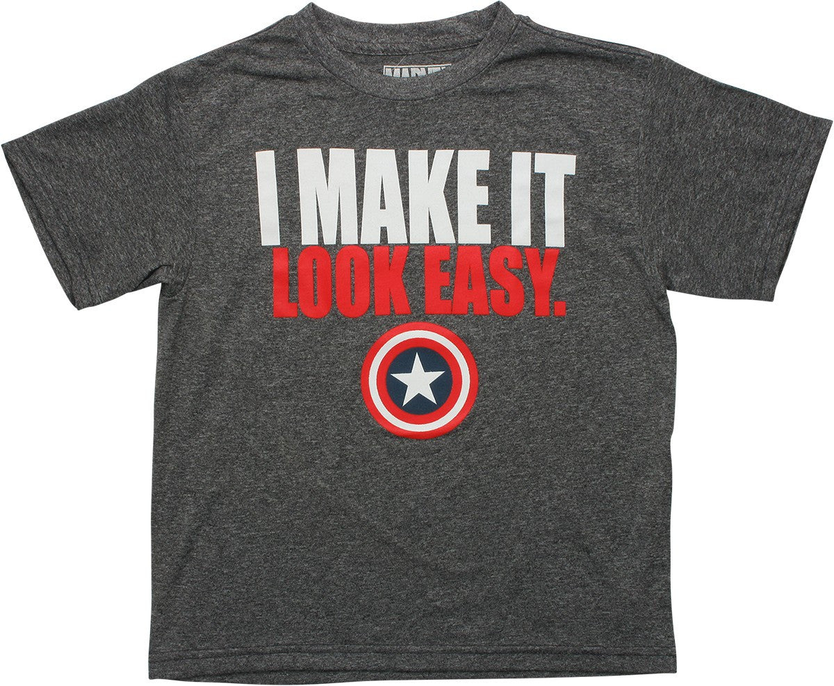 Captain America I Make It Look Easy Youth T-Shirt