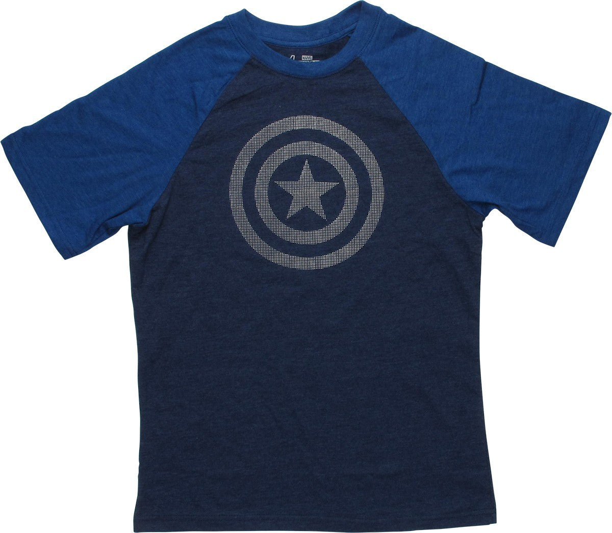 Captain America Textured Shield Logo Youth T-Shirt