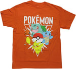 Pokemon Generation One Starters Youth T-Shirt
