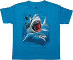 SeaWorld Shark Attack Turquoise Youth T-Shirt