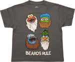 Sesame Street Beards Rule Youth T-Shirt