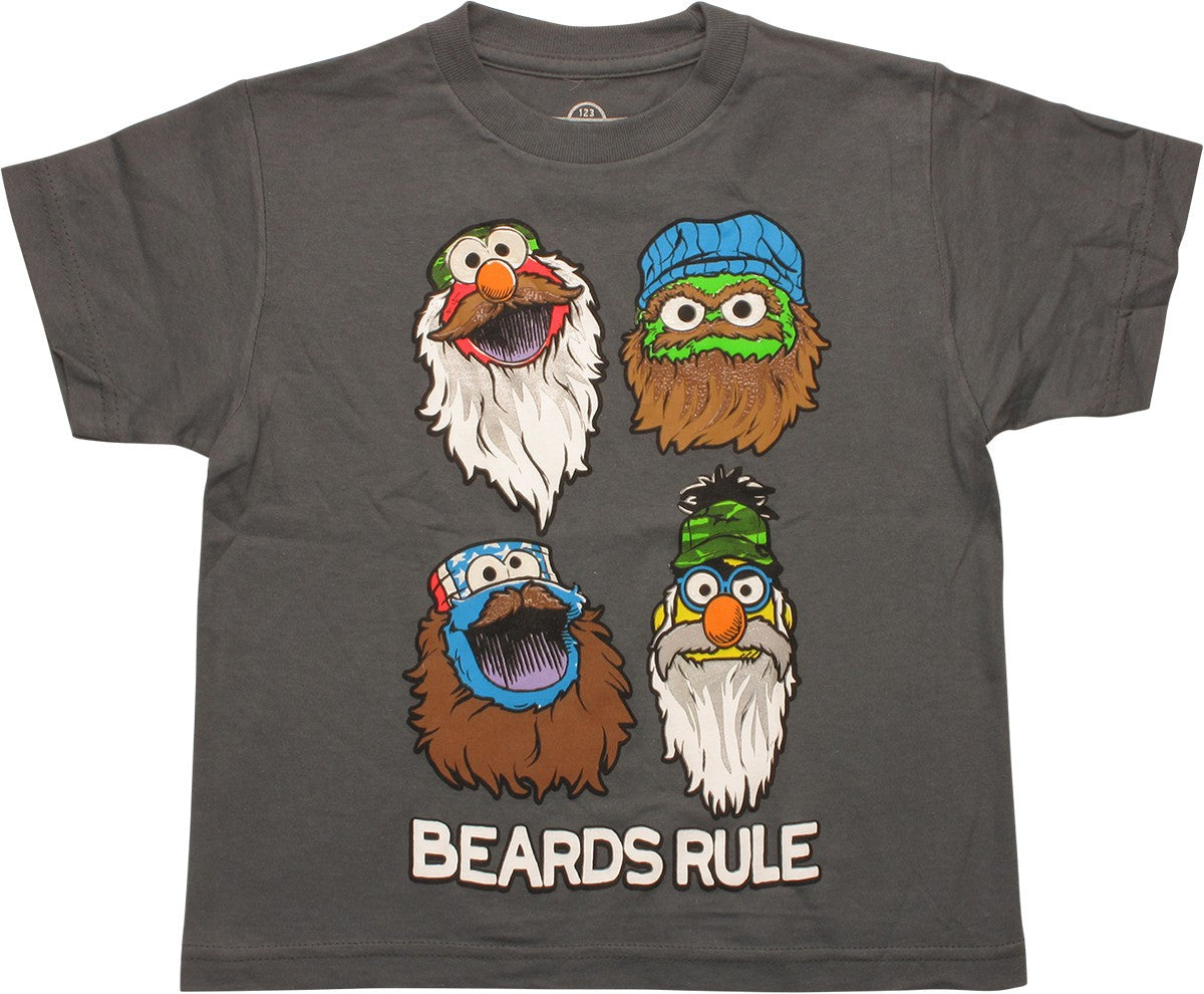 Sesame Street Beards Rule Youth T-Shirt