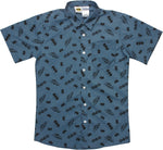 Batman Logo Icons Youth Button Shirt