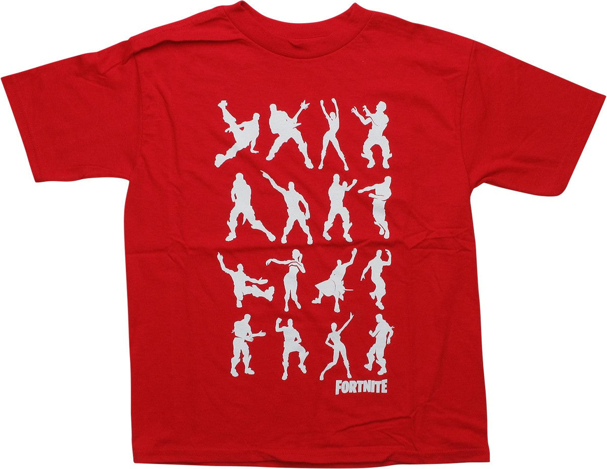 Fortnite Dance Dance Solid Red Youth T-Shirt