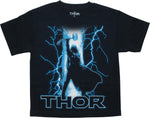 Thor Dark World Lightning Navy Blue Youth T-Shirt