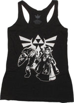Zelda & Link Hyrule Crest Junior Tank Top