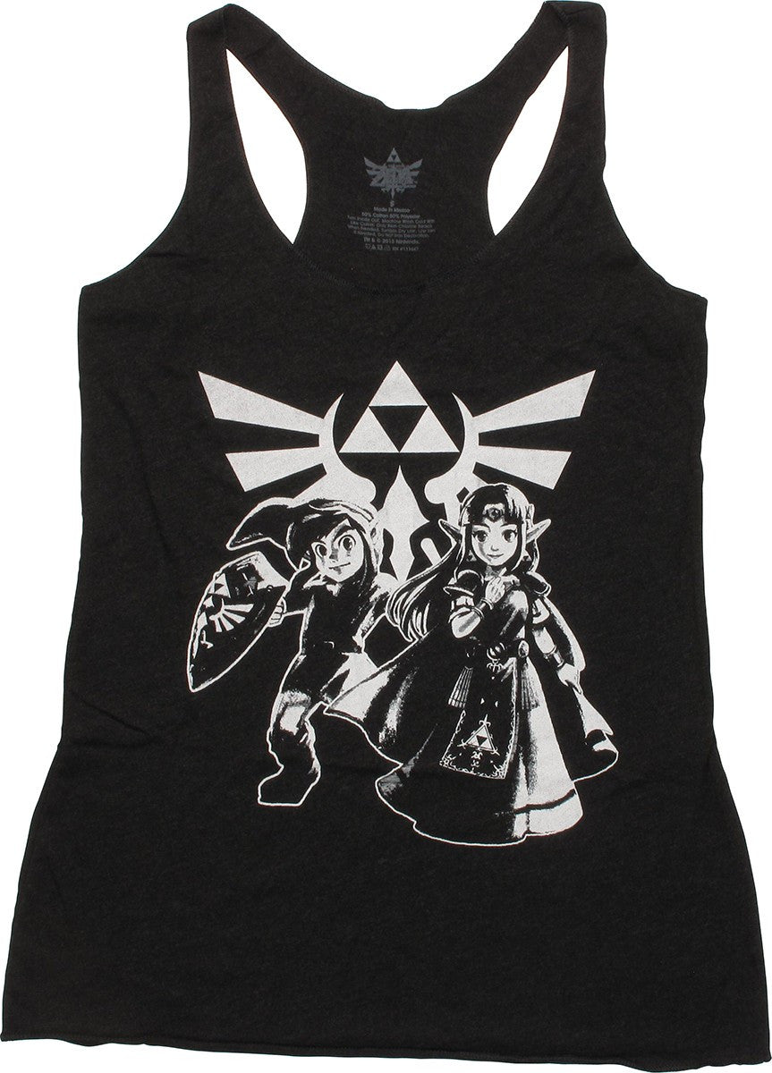 Zelda & Link Hyrule Crest Junior Tank Top